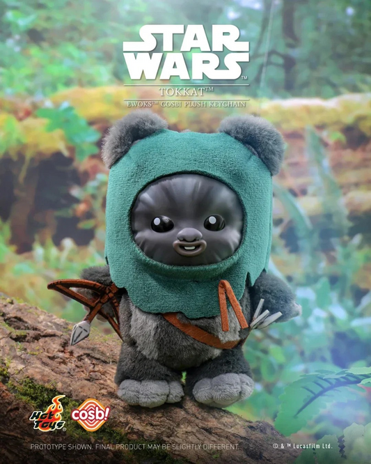 TOKKAT - Ewoks Cosbi - Star Wars - Colgante de Peluche Coleccionable