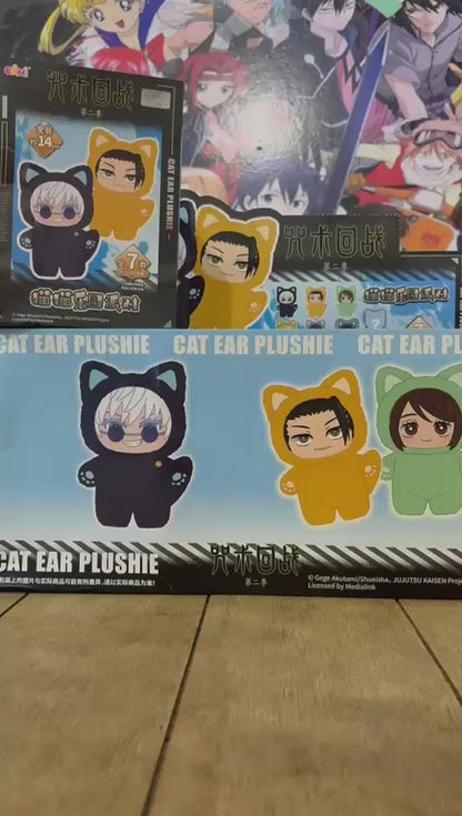 JUJUTSU KAISEN - Cat Ear Plushie Serie - Peluche Coleccionable / Caja Misteriosa (PEDIDO)